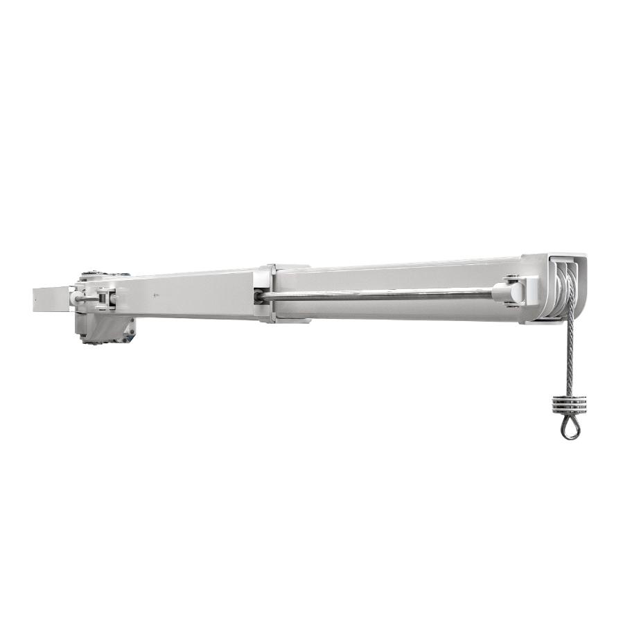 Vista laterale della gru G 406 